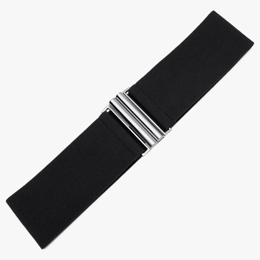 Black Elastic Stretch Belt!